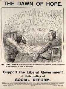 Poster asking for support for 1911 National Health Insurance Bill